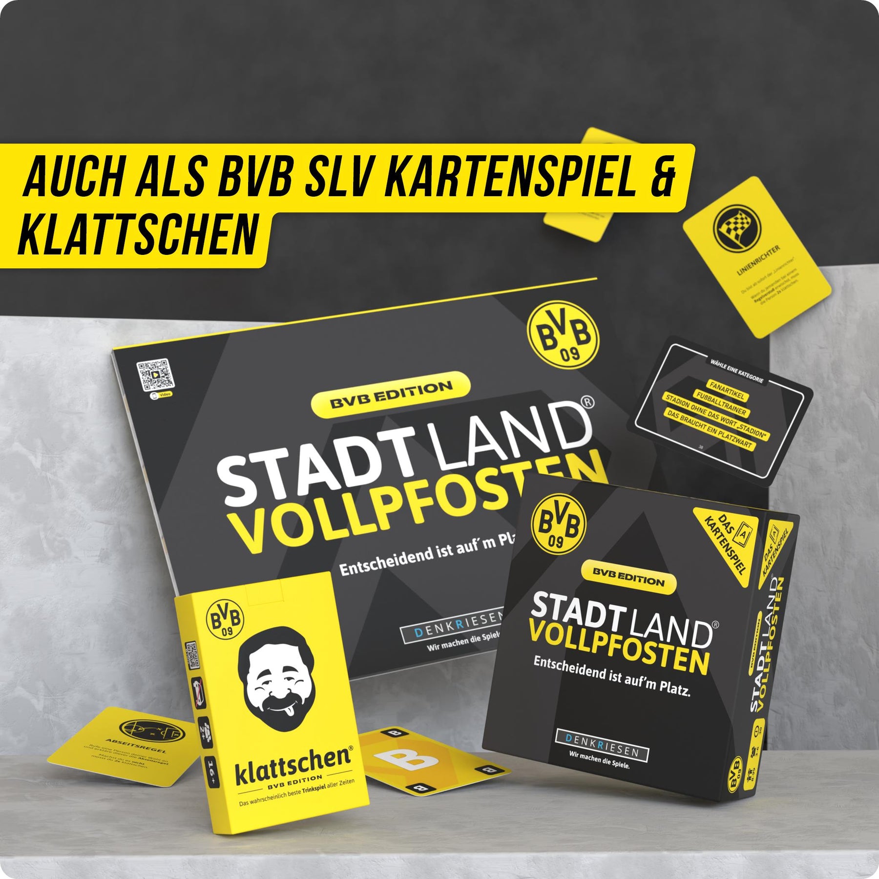 Stadt Land Vollpfosten® Spielblock | BVB Edition