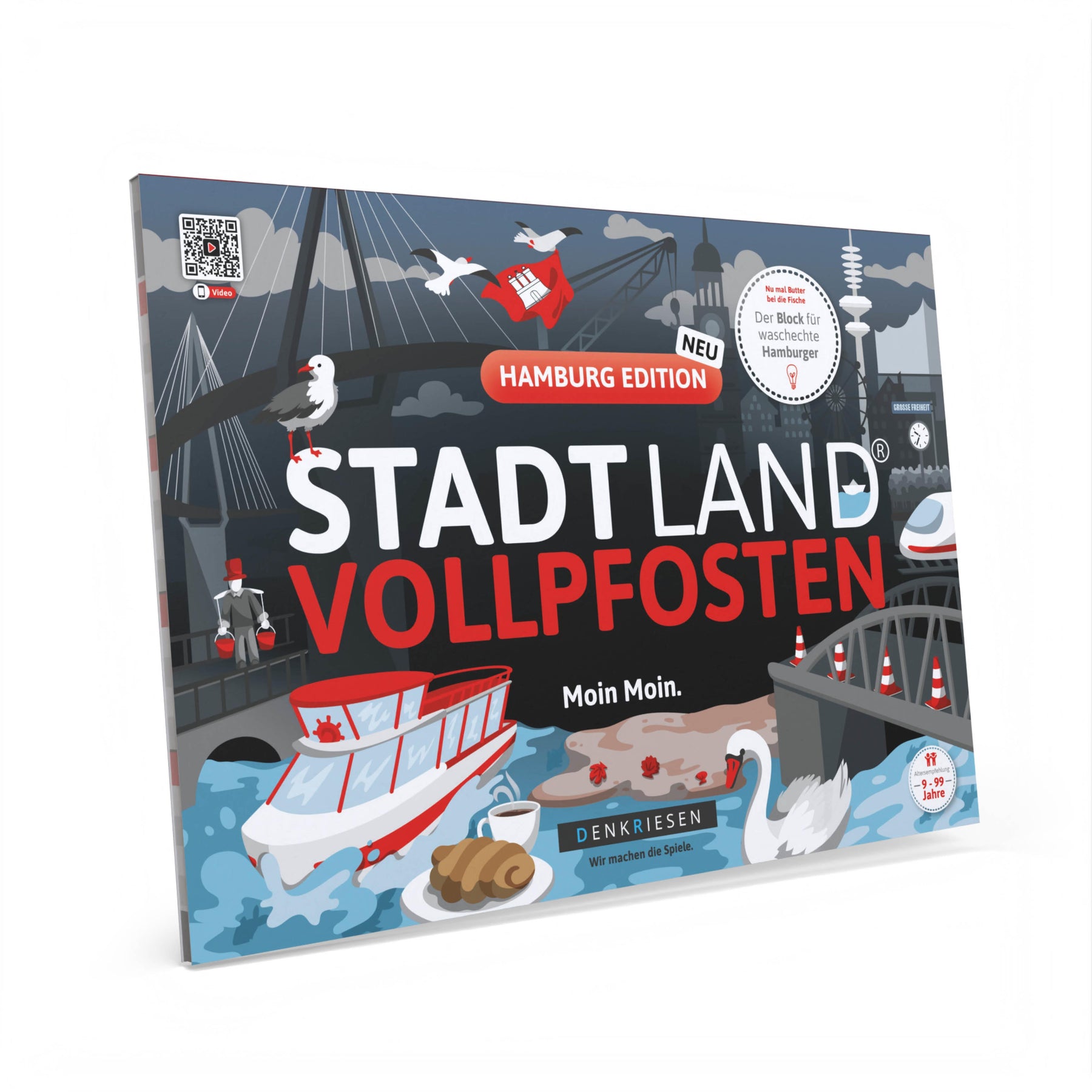 Stadt Land Vollpfosten® Spielblock | Hamburg Edition
