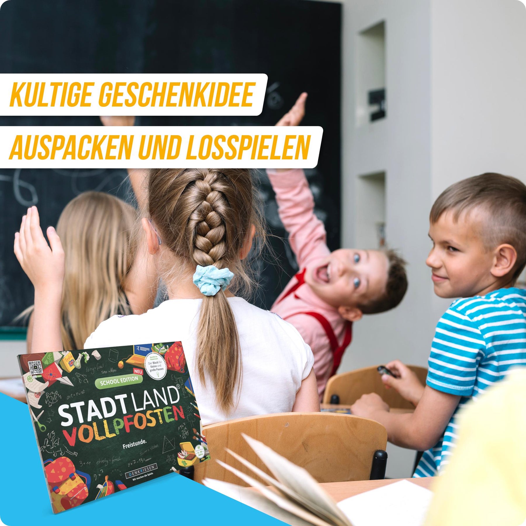 Stadt Land Vollpfosten® Spielblock | School Edition