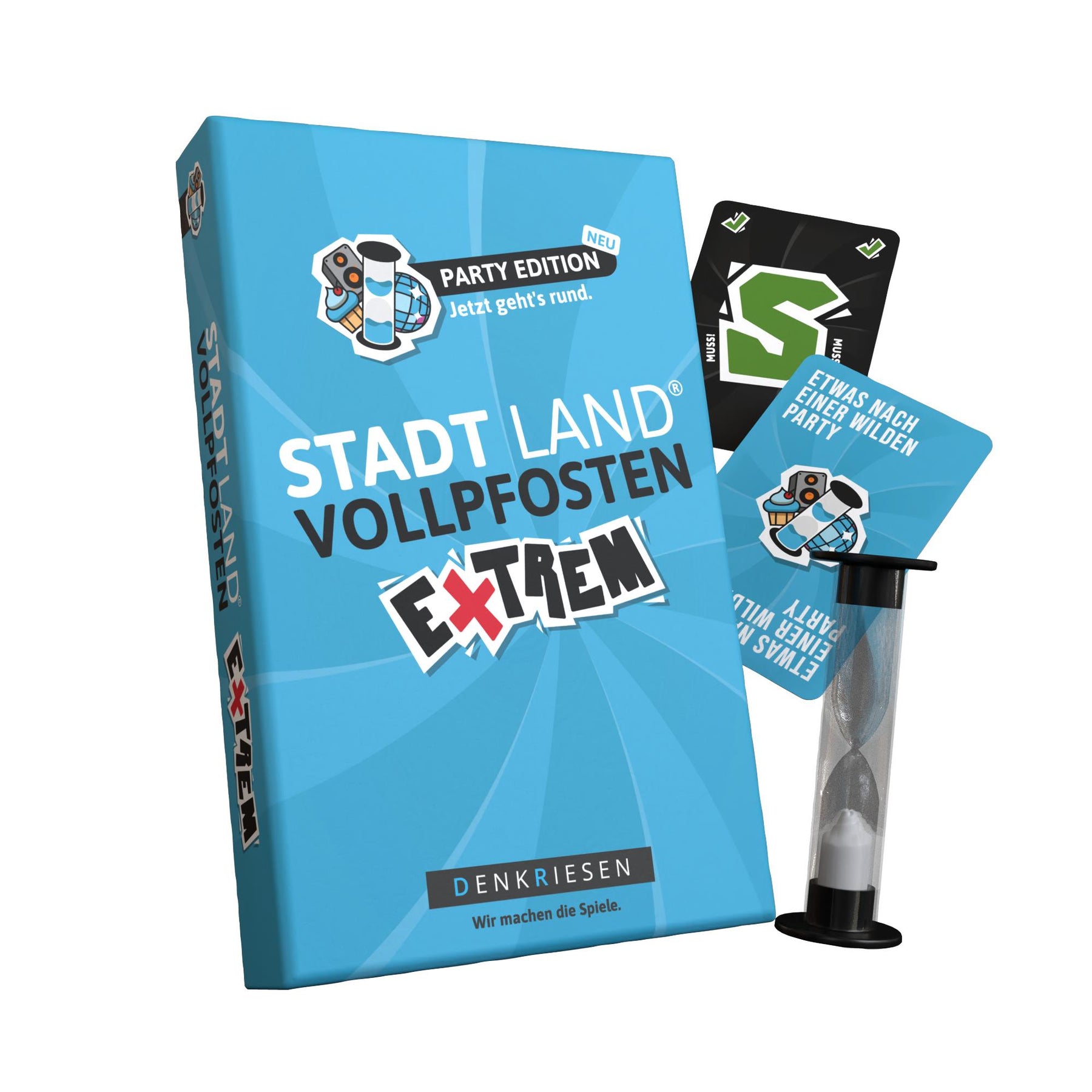 Stadt Land Vollpfosten® | Extrem - Party Edition