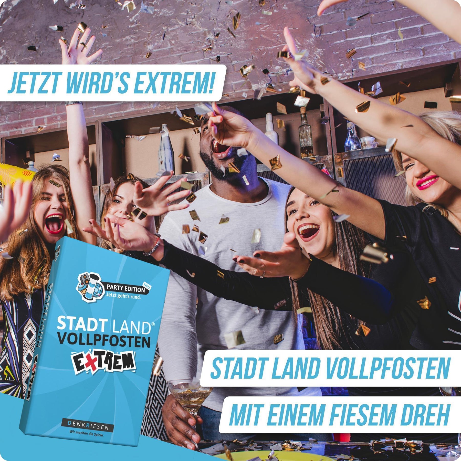Stadt Land Vollpfosten® | Extrem - Party Edition