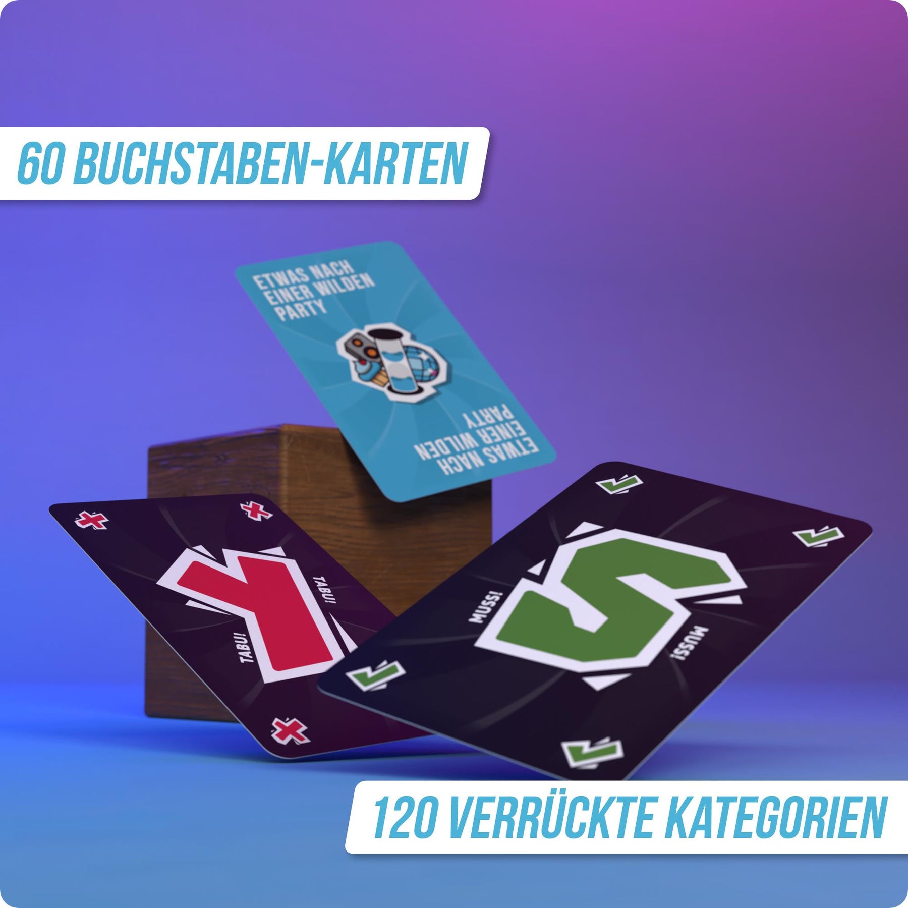 Stadt Land Vollpfosten® | Extrem - Party Edition