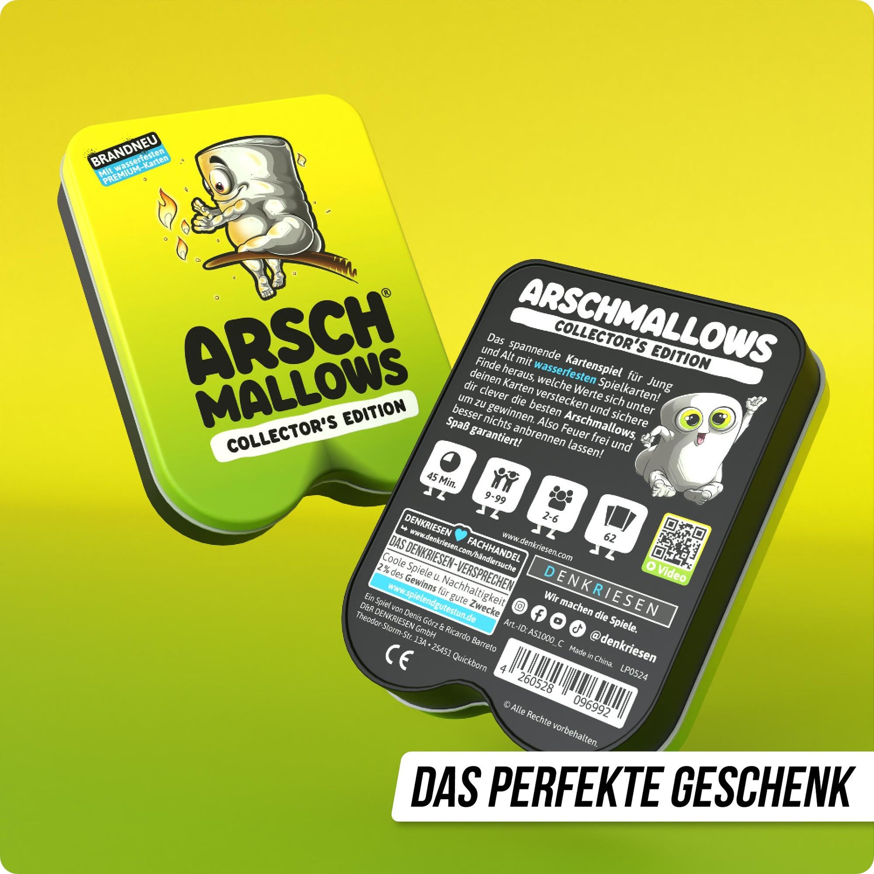 DENKRIESEN - ARSCHMALLOWS – Mangia di più | Gioco di Carte | da 9 Anni | 2-6 Giocatori | Gioco di Famiglia | Divertente per Tutta la Famiglia | Perfetto per Le Serate di Gioco DENKRIESEN - ARSCHMALLOWS – Mangia di più | Gioco di Carte | da 9 Anni | 2-6 Giocatori | Gioco di Famiglia | Divertente per Tutta la Famiglia | Perfetto per Le Serate di Gioco
