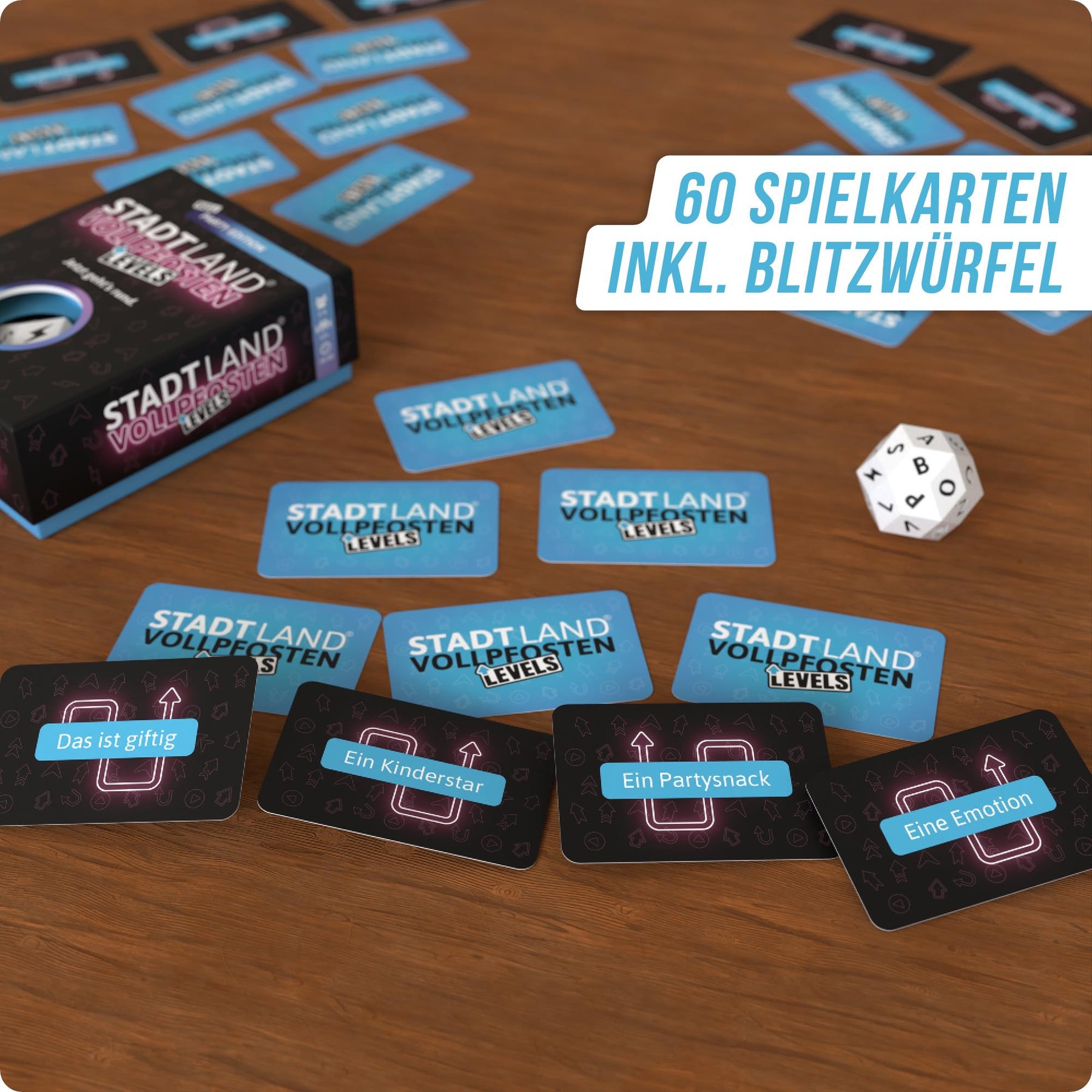 Stadt Land Vollpfosten® Levels | Party Edition
