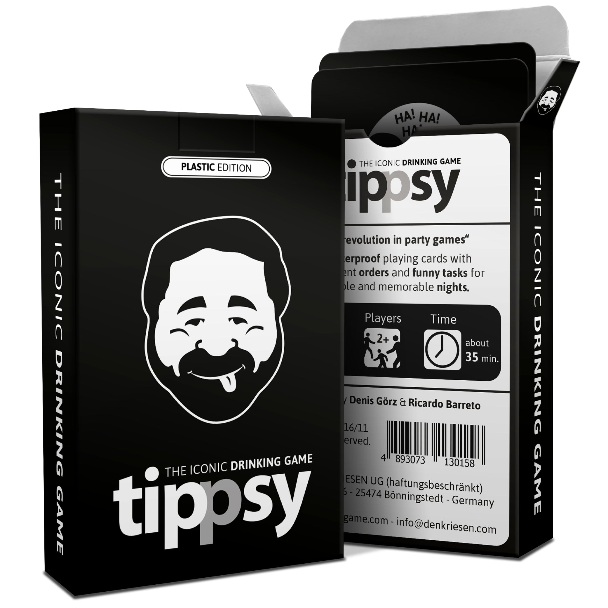 tippsy - THE ICONIC DRINKING GAME - Trinkspiel auf englisch - *waterproof* *party game*
