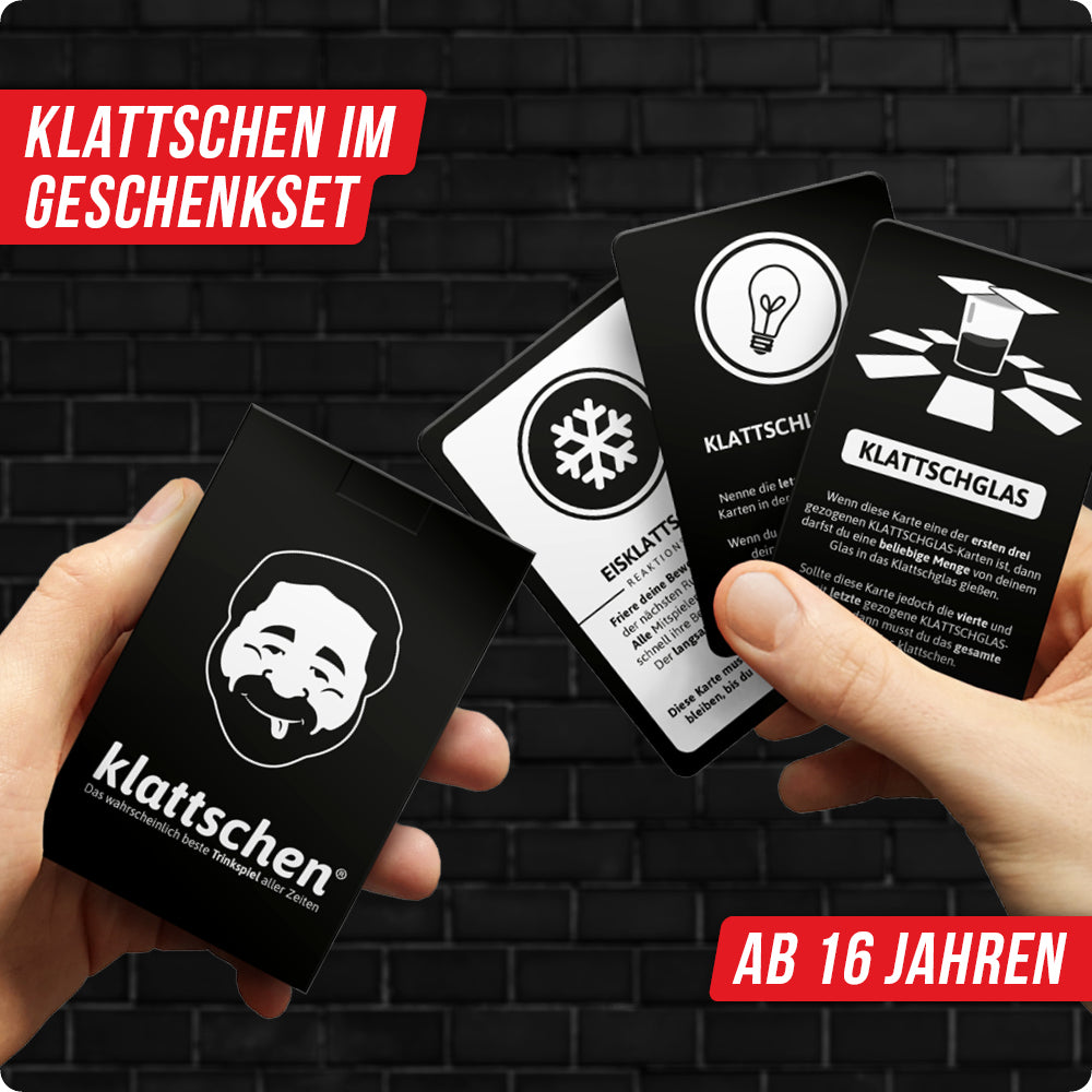 Spar-Set Ronja - klattschen® - Trinkspiel - offizielles Geschenkset zum Kult-Trinkspiel
