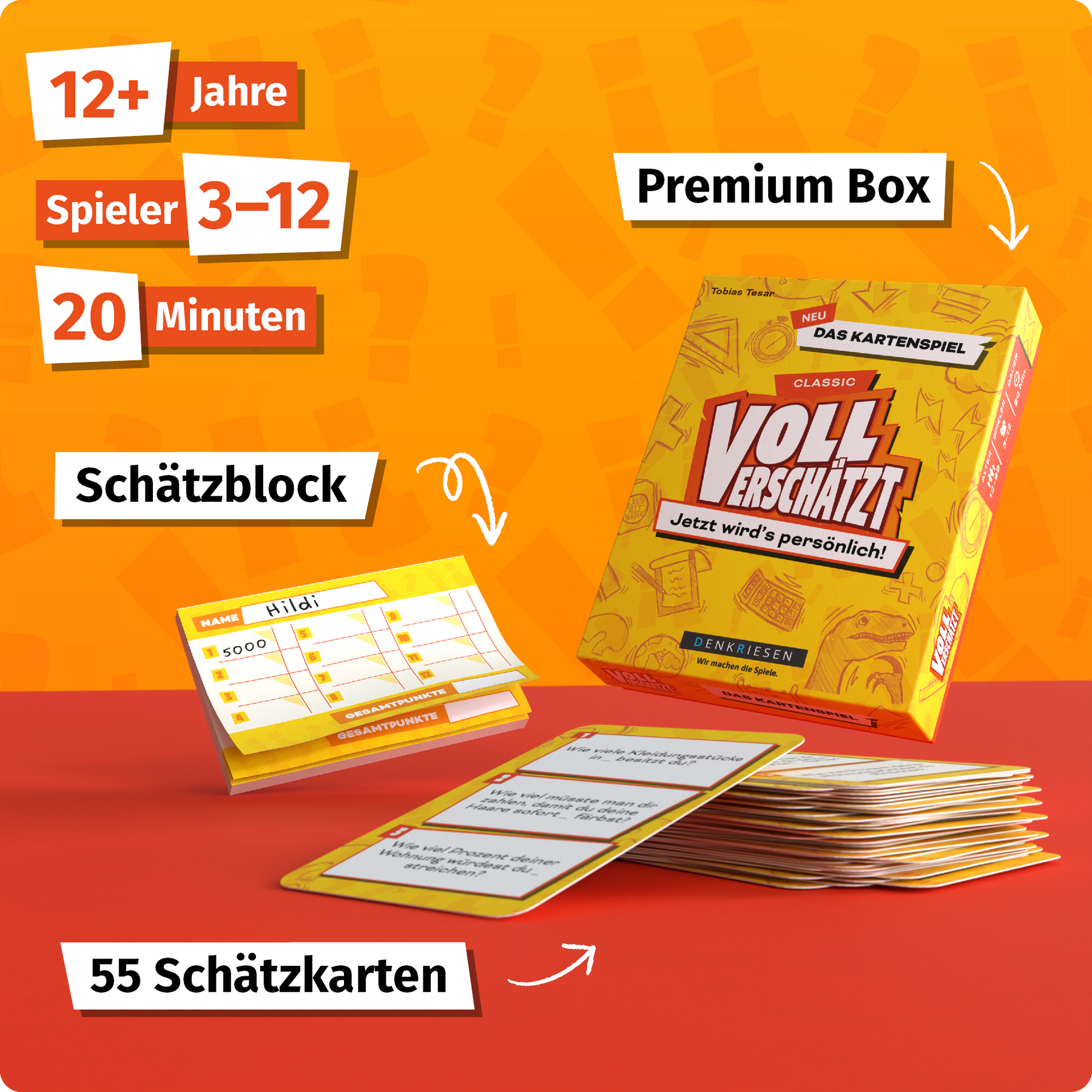 VOLL VERSCHÄTZT Kartenspiel | Classic Edition