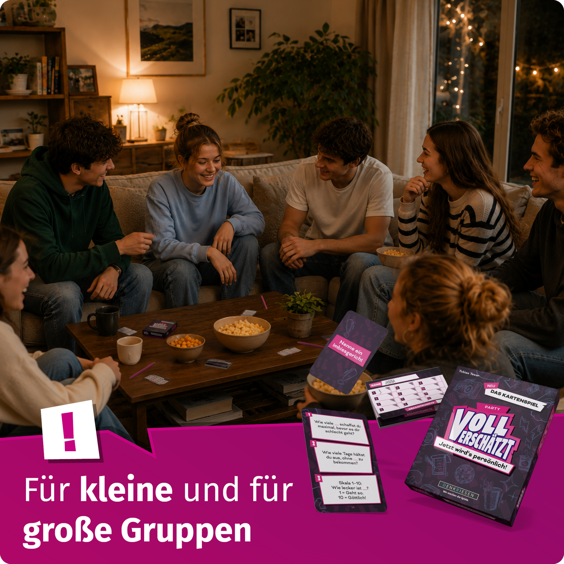 VOLL VERSCHÄTZT Kartenspiel | Party Edition