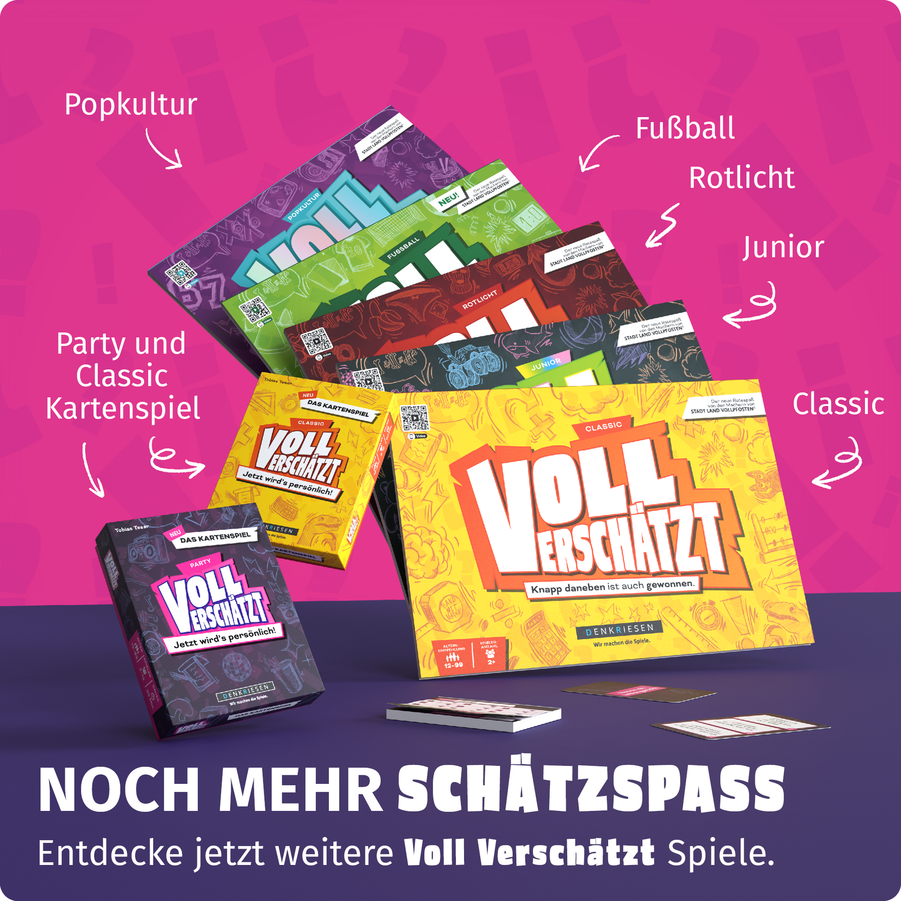 VOLL VERSCHÄTZT Kartenspiel | Party Edition