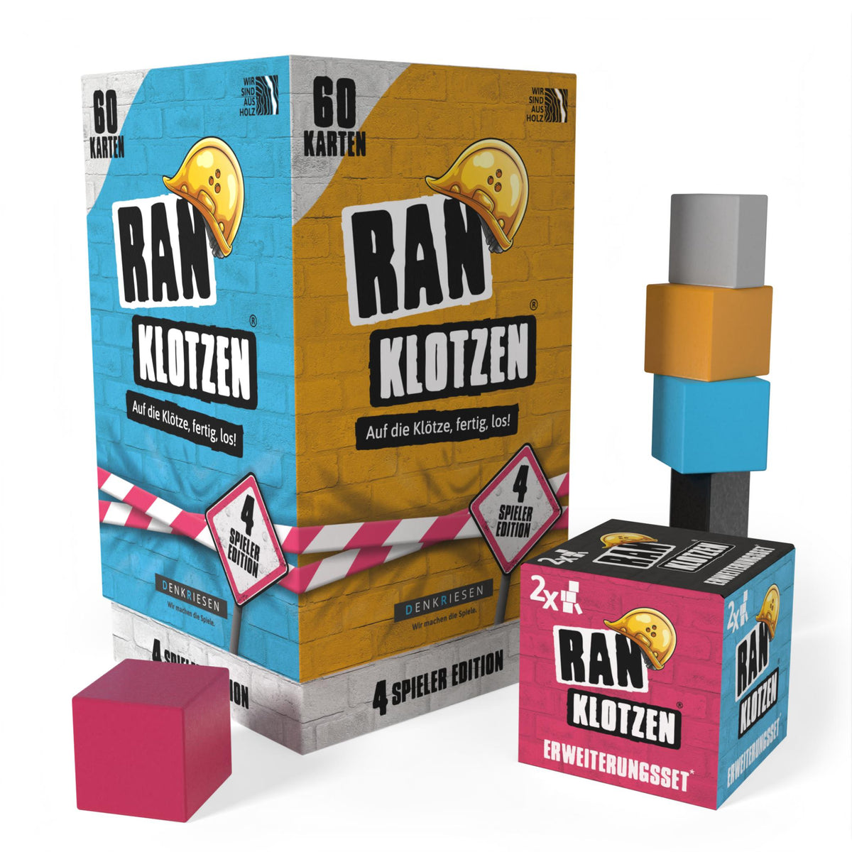 Ranklotzen® | 4 Spieler Edition + Klötzchen Erweiterungsset