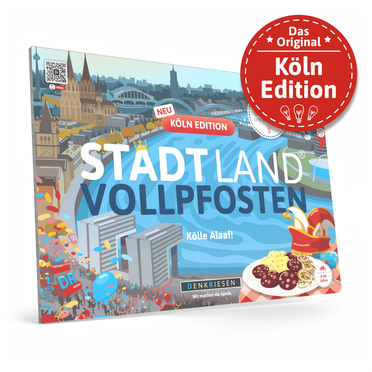 Stadt Land Vollpfosten® Spielblock | Köln Edition