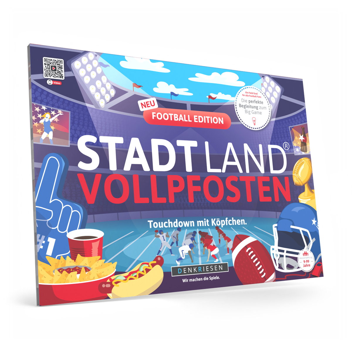 Stadt Land Vollpfosten® Spielblock | Football Edition
