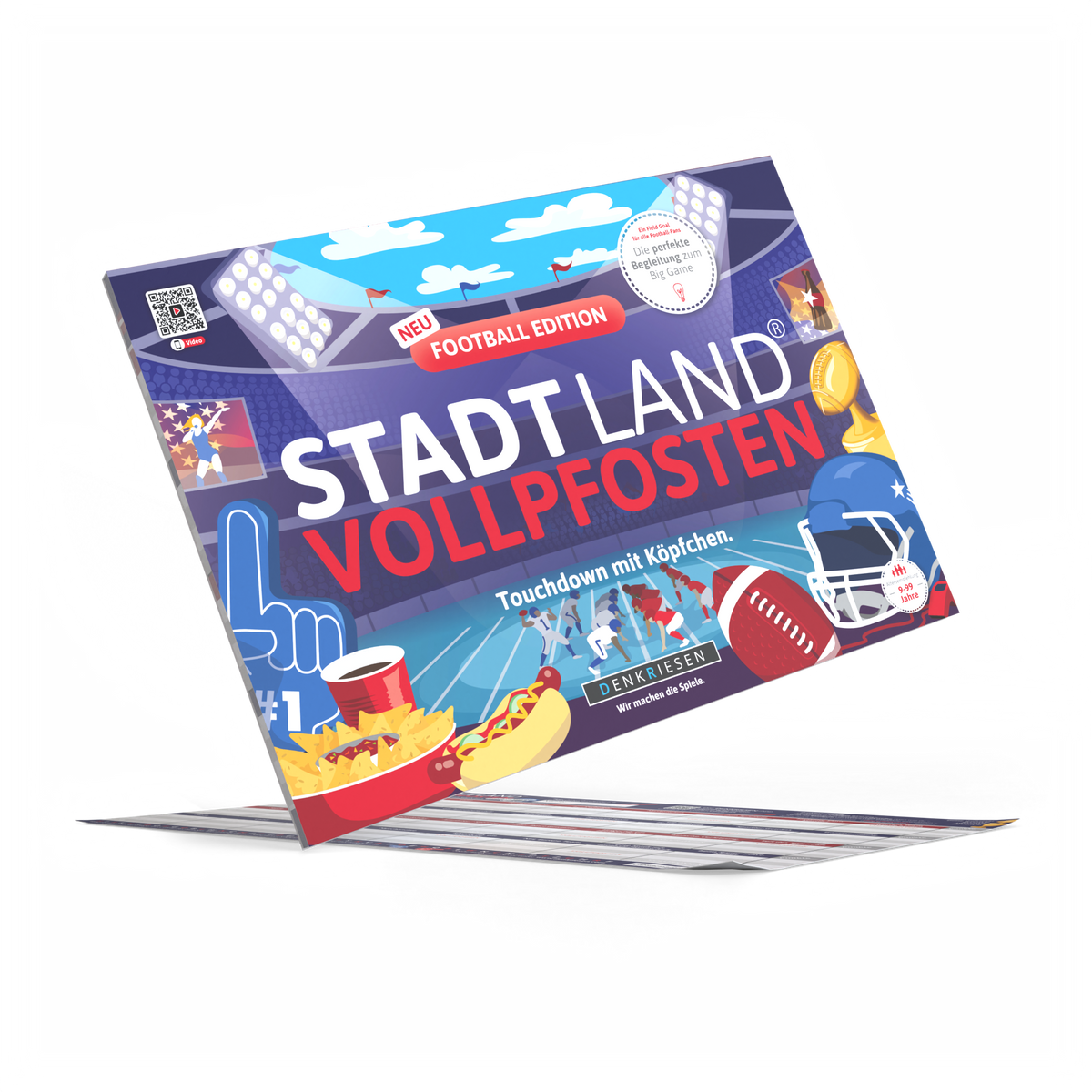 Stadt Land Vollpfosten® Spielblock | Football Edition