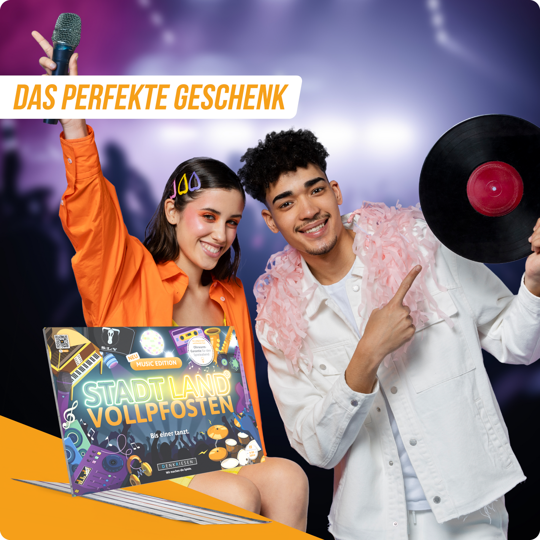 Stadt Land Vollpfosten® Spielblock | Music Edition