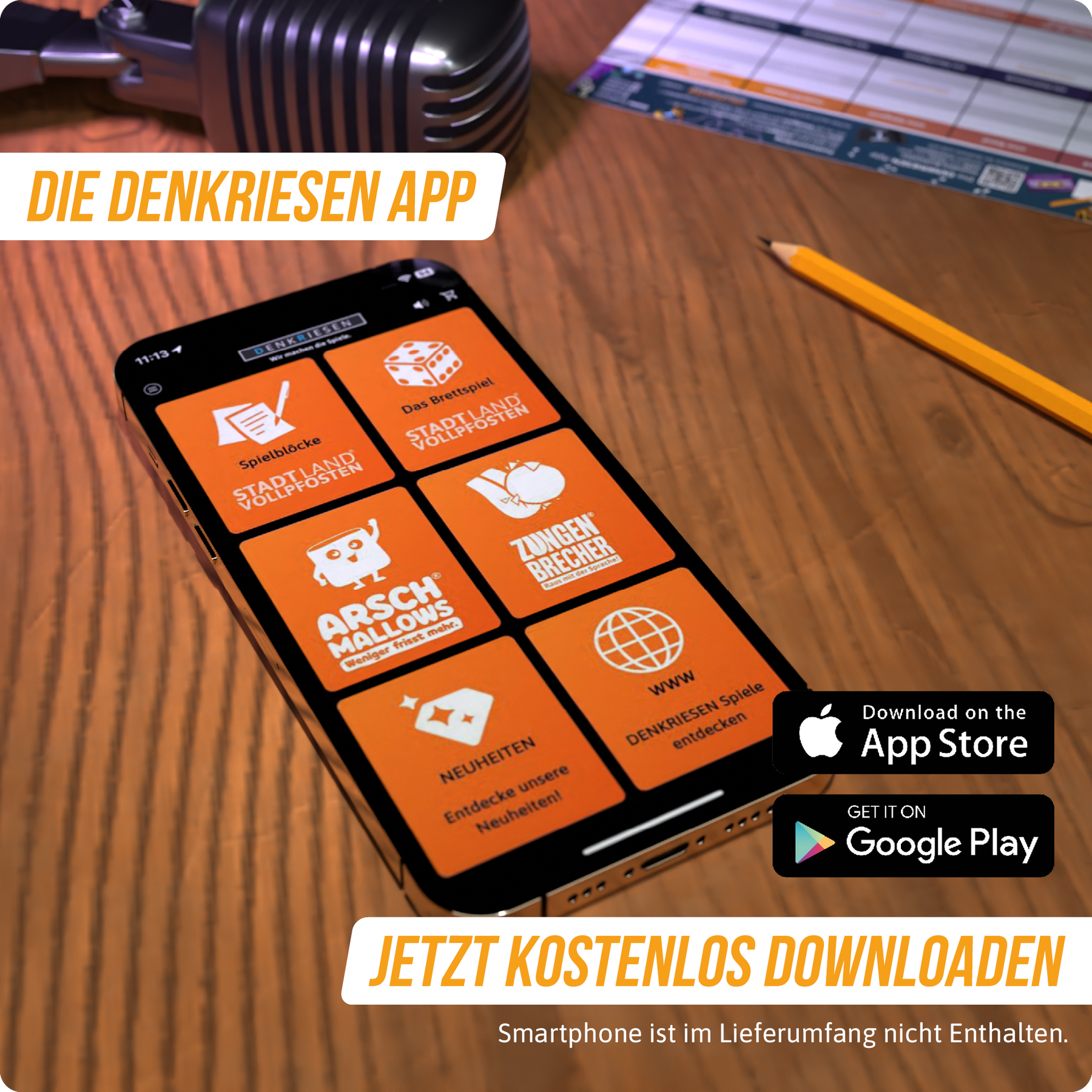 Stadt Land Vollpfosten® Spielblock | Music Edition