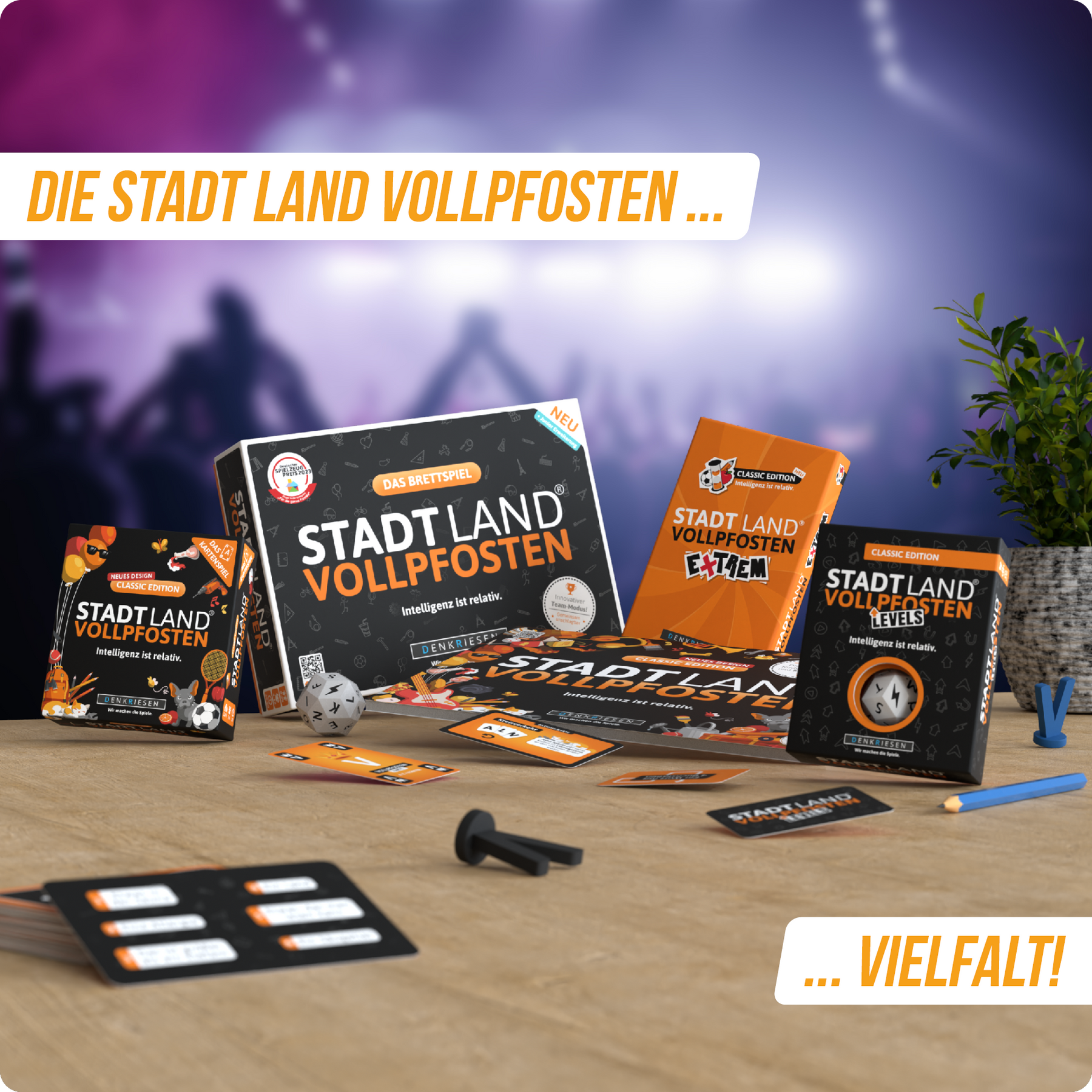 Stadt Land Vollpfosten® Spielblock | Music Edition