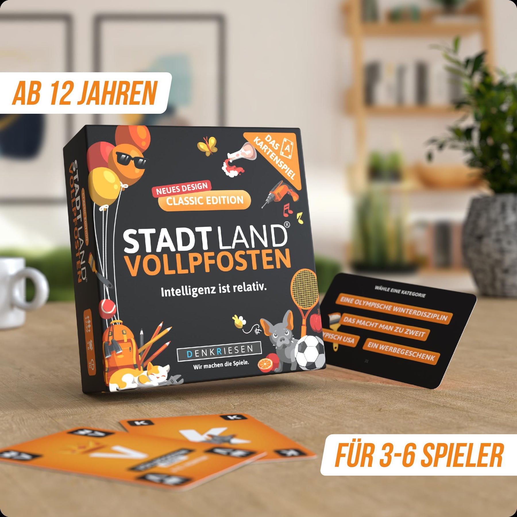 Stadt Land Vollpfosten® Kartenspiel | Classic Edition