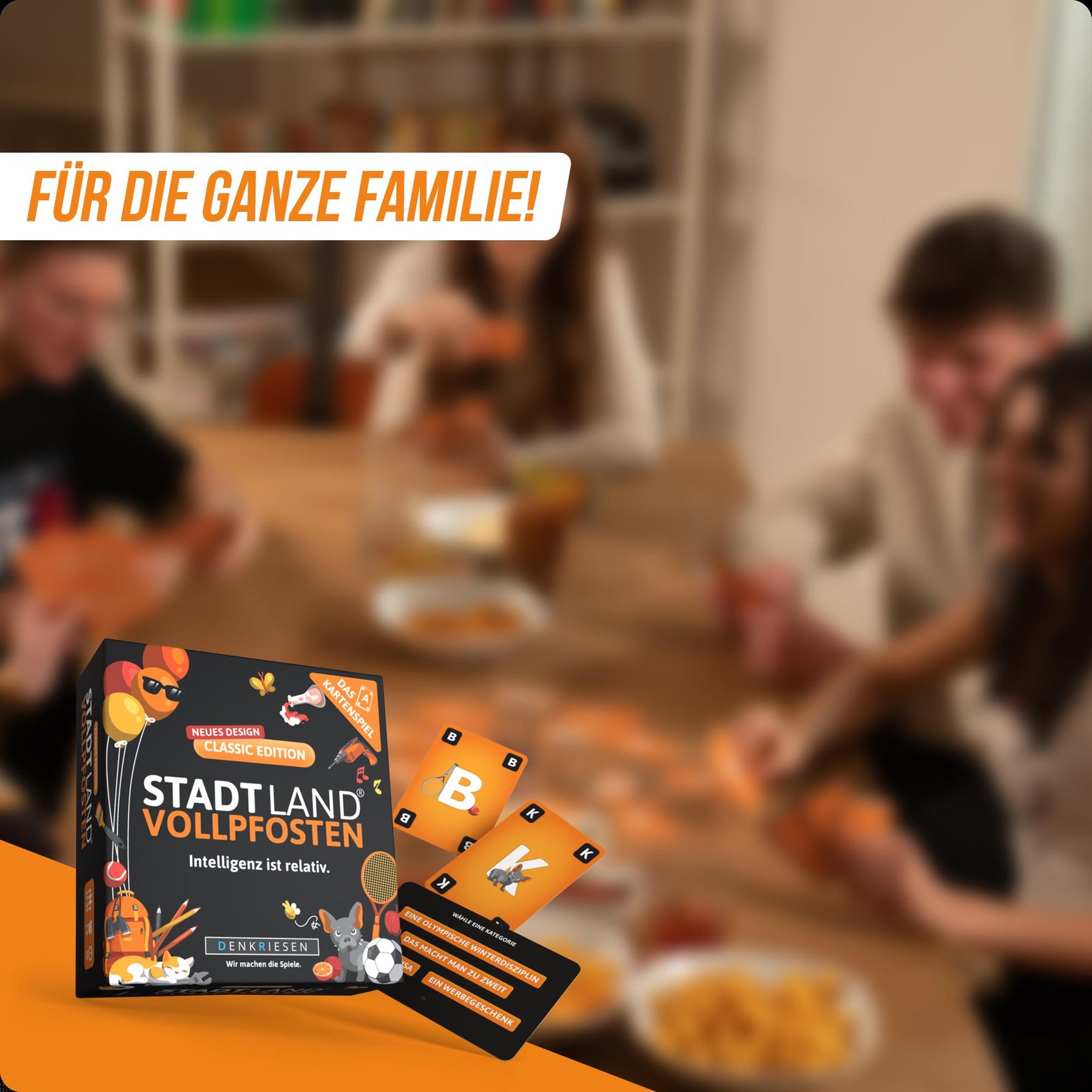 Stadt Land Vollpfosten® Kartenspiel | Classic Edition