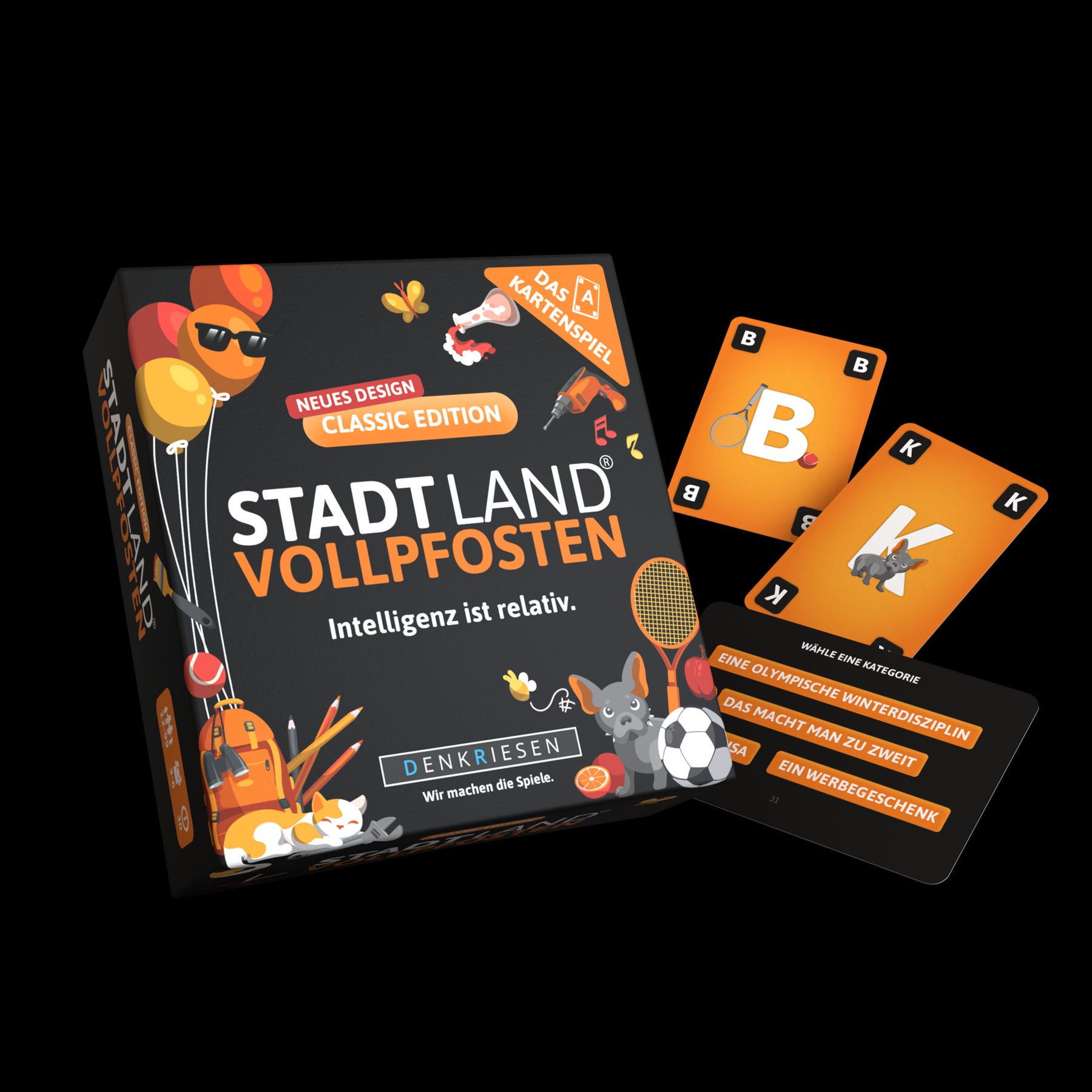 Stadt Land Vollpfosten® Kartenspiel | Classic Edition