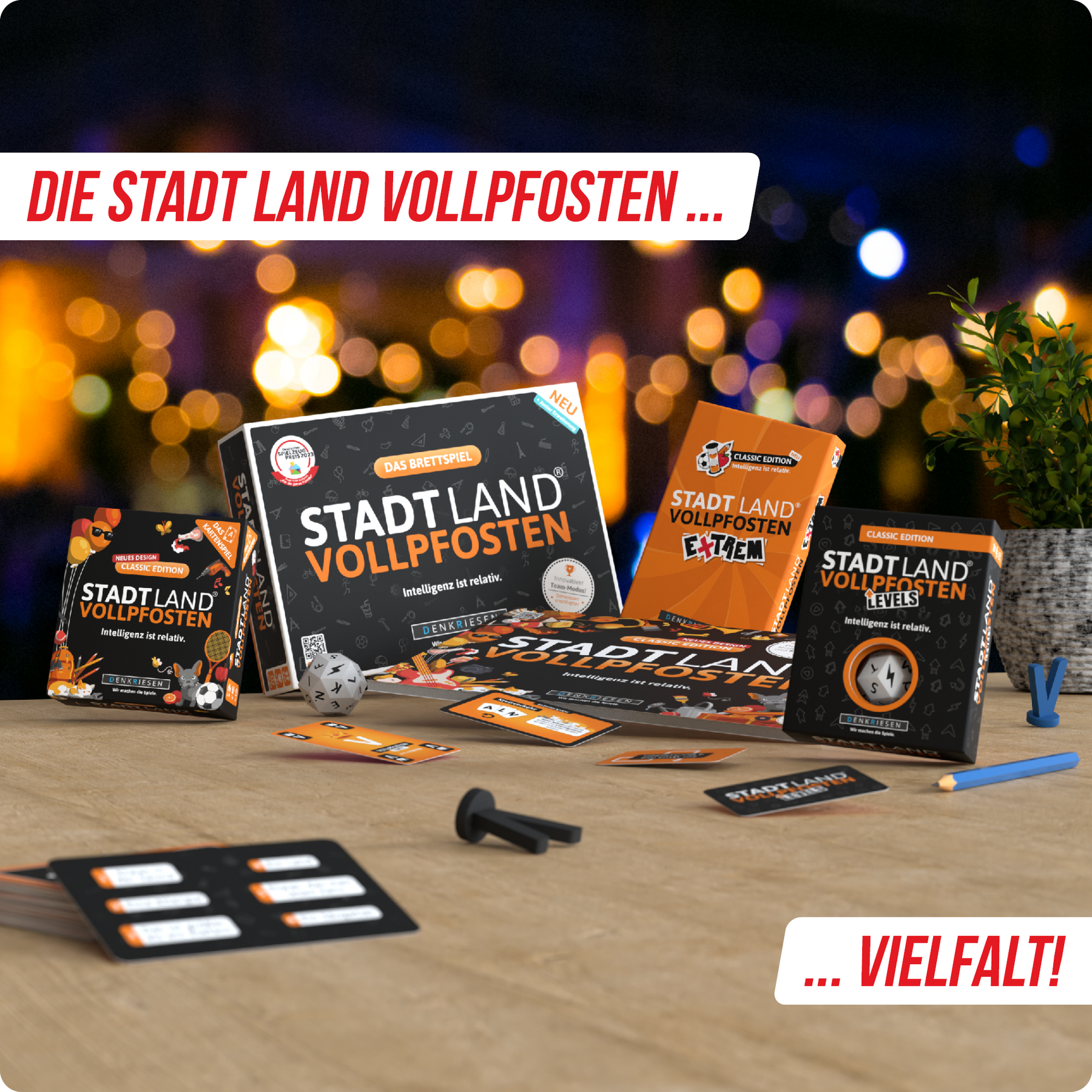 Stadt Land Vollpfosten® Kartenspiel | Rotlicht Edition