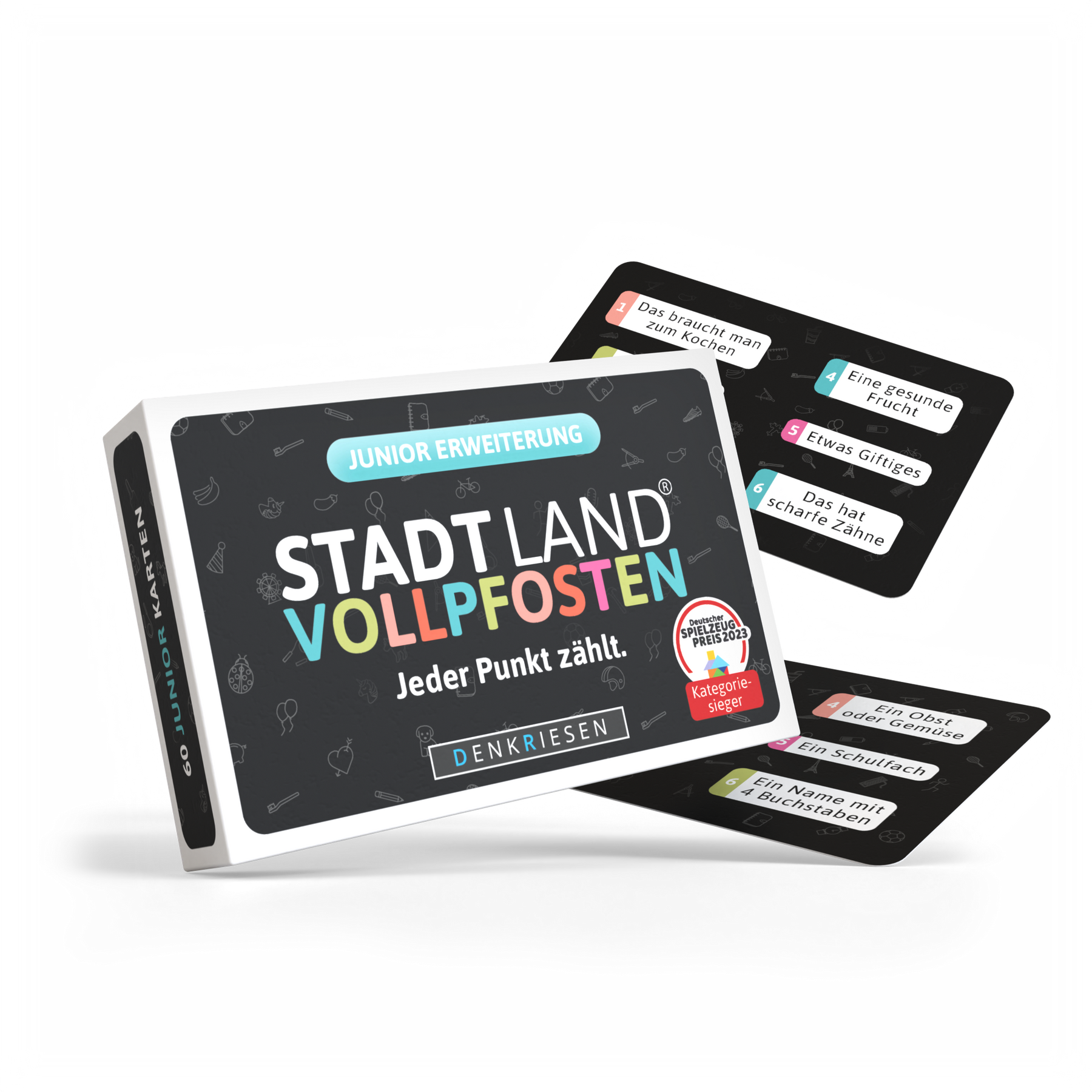 Stadt Land Vollpfosten® Das Brettspiel | Junior Erweiterung