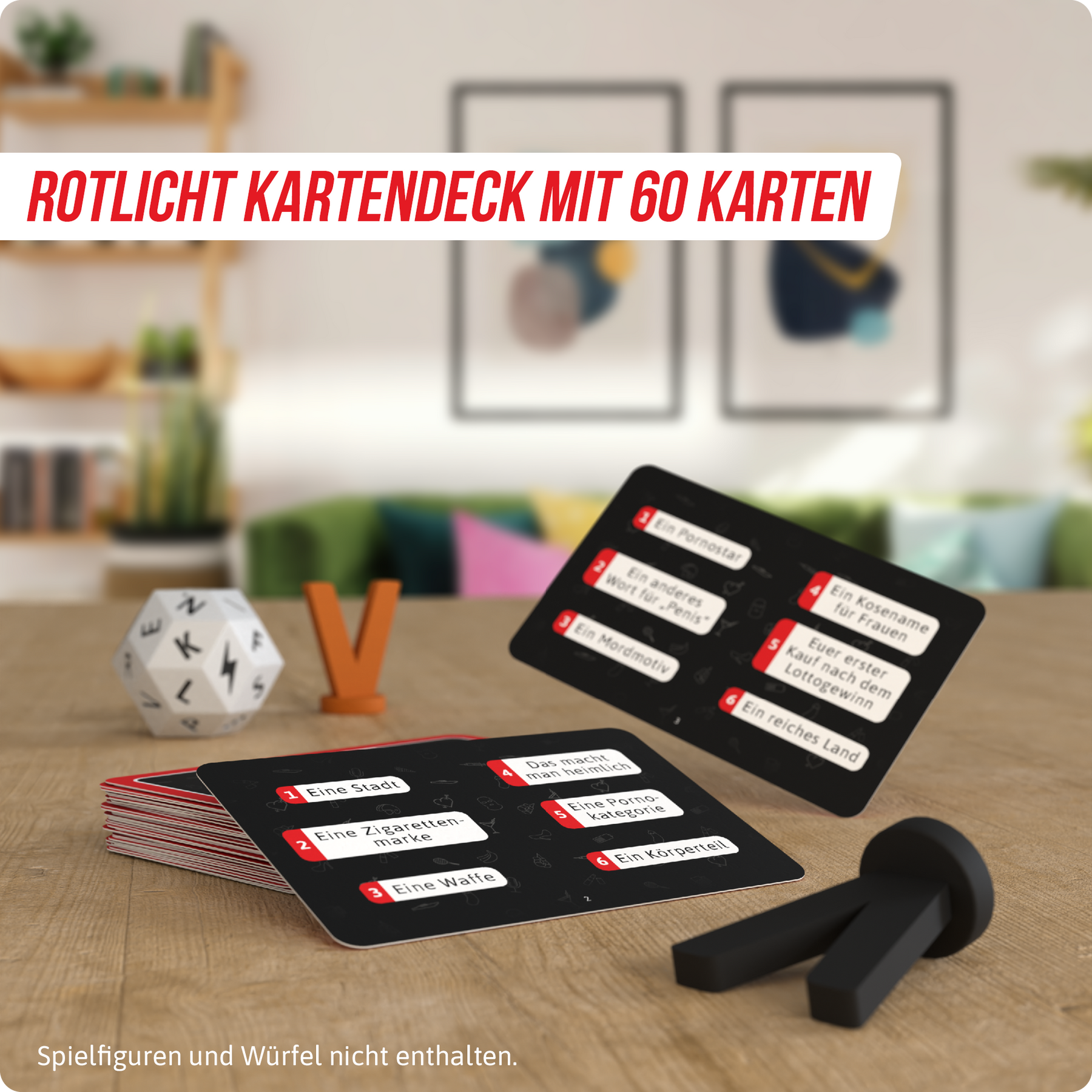 Stadt Land Vollpfosten® Das Brettspiel | Rotlicht Erweiterung