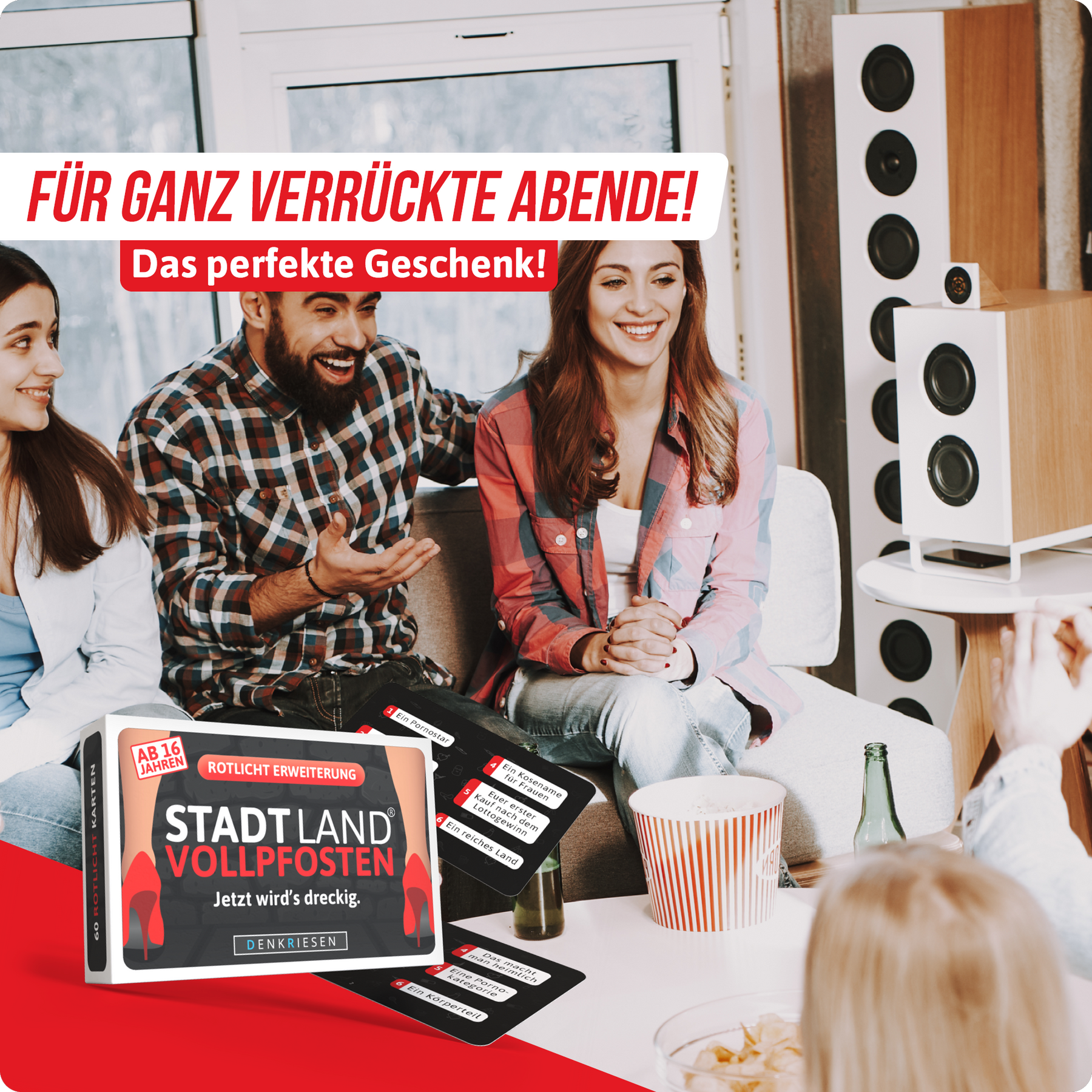 Stadt Land Vollpfosten® Das Brettspiel | Rotlicht Erweiterung