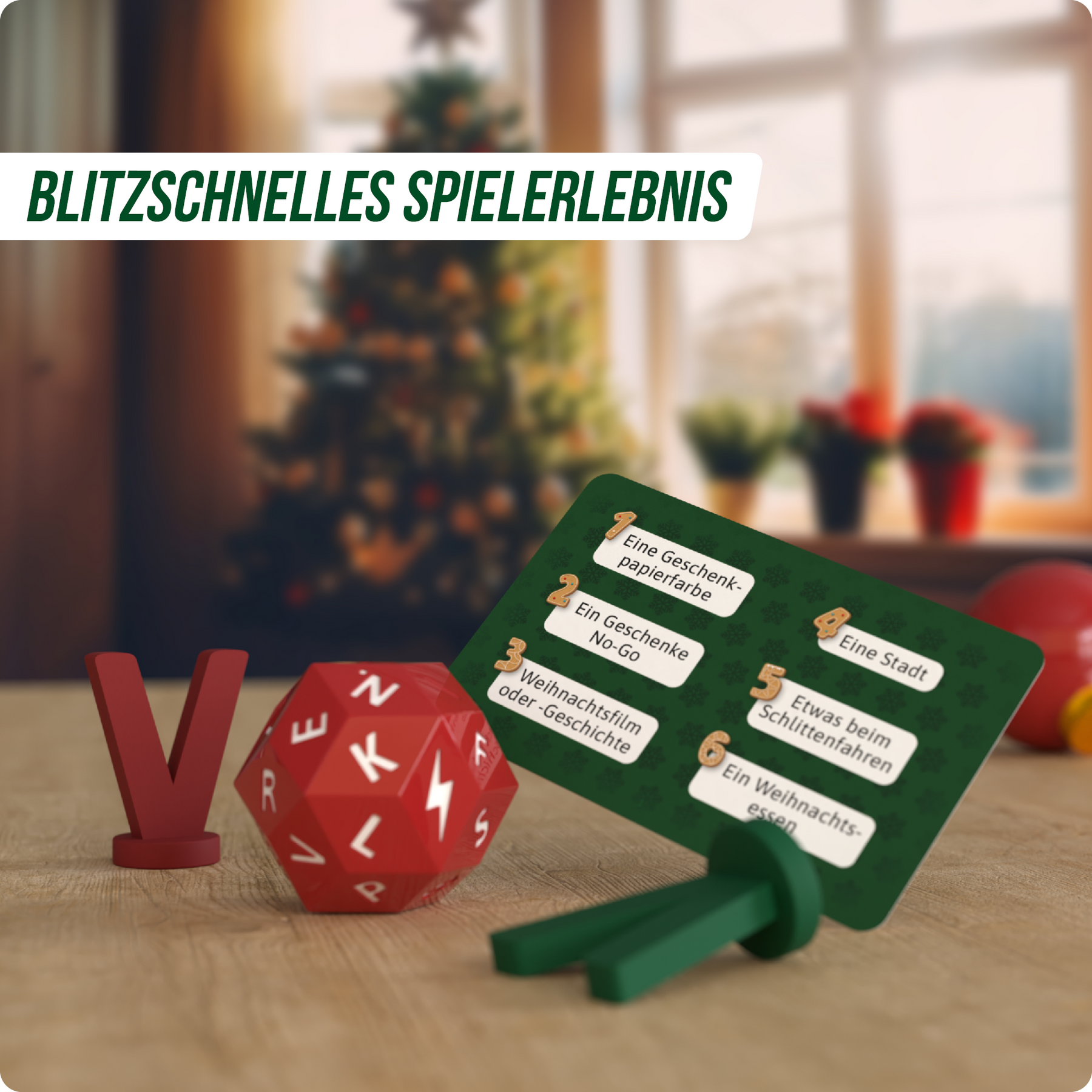 Stadt Land Vollpfosten® Das Brettspiel | Christmas Edition inkl. Classic Erweiterung