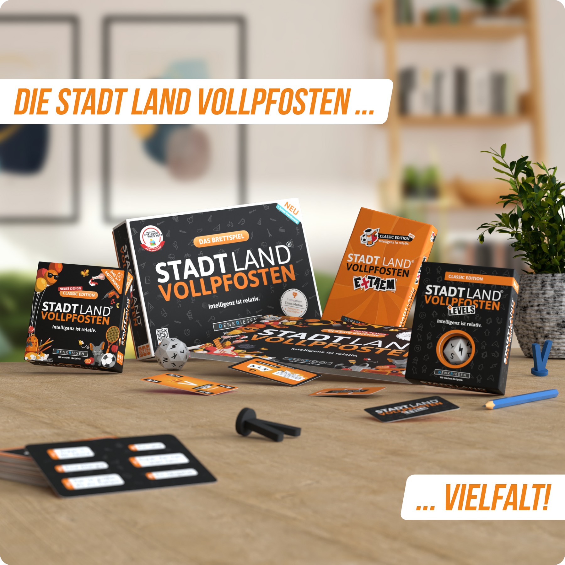 Stadt Land Vollpfosten® Levels | Classic Edition