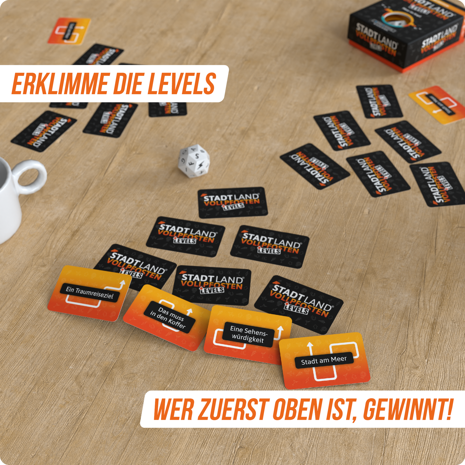Stadt Land Vollpfosten® Levels | Urlaubs Edition