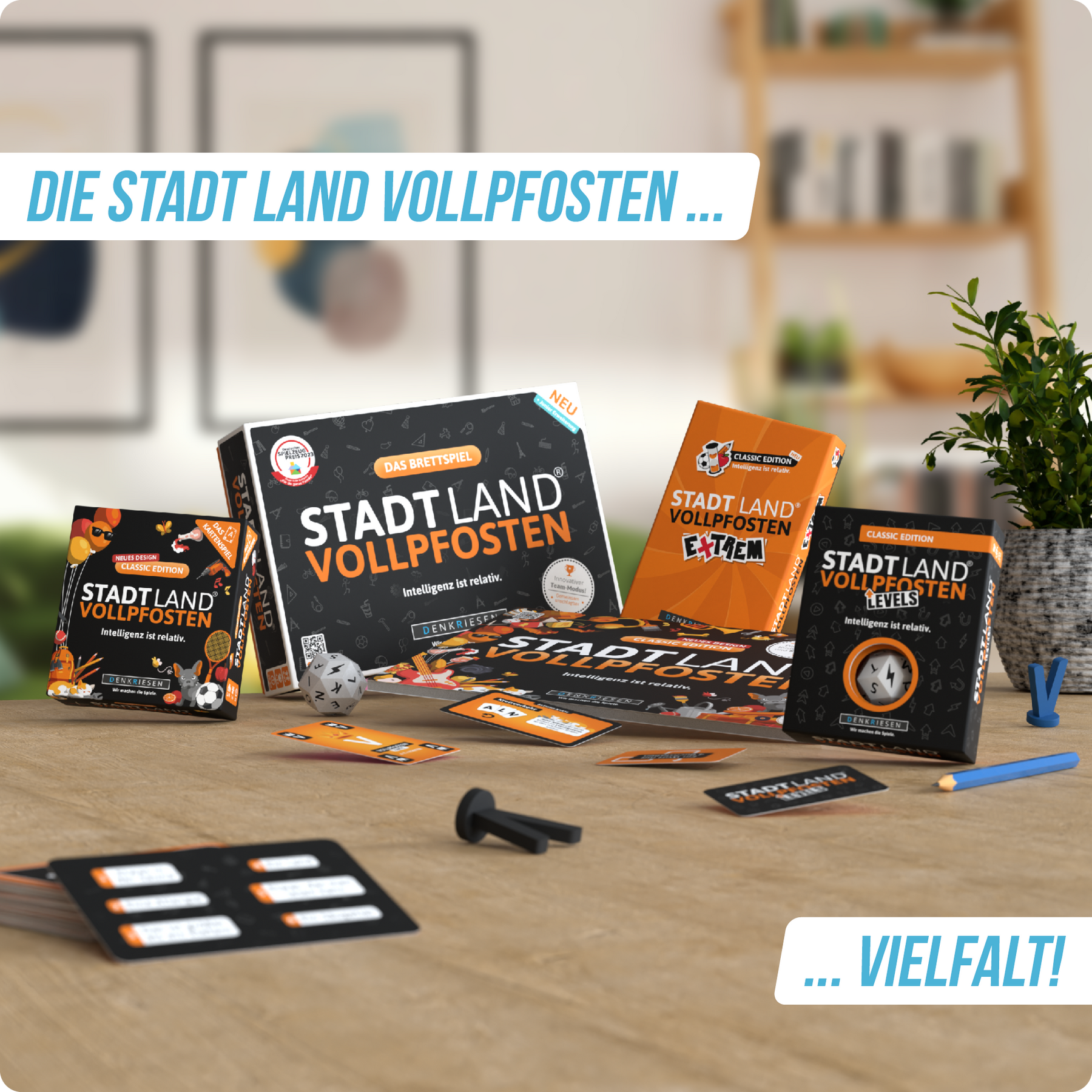 Stadt Land Vollpfosten® Levels | Party Edition