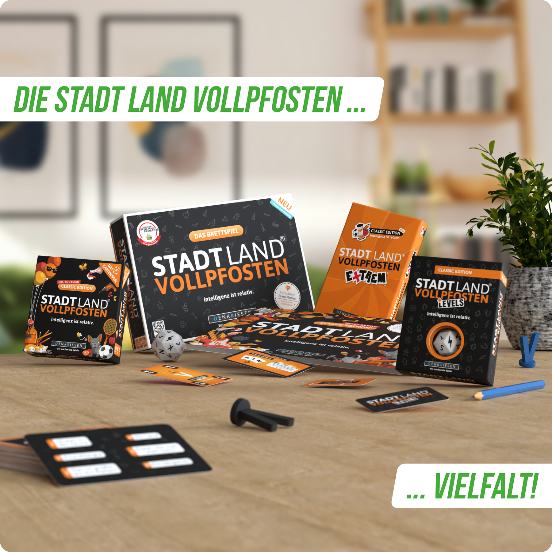 Stadt Land Vollpfosten® Levels | Fußball Edition
