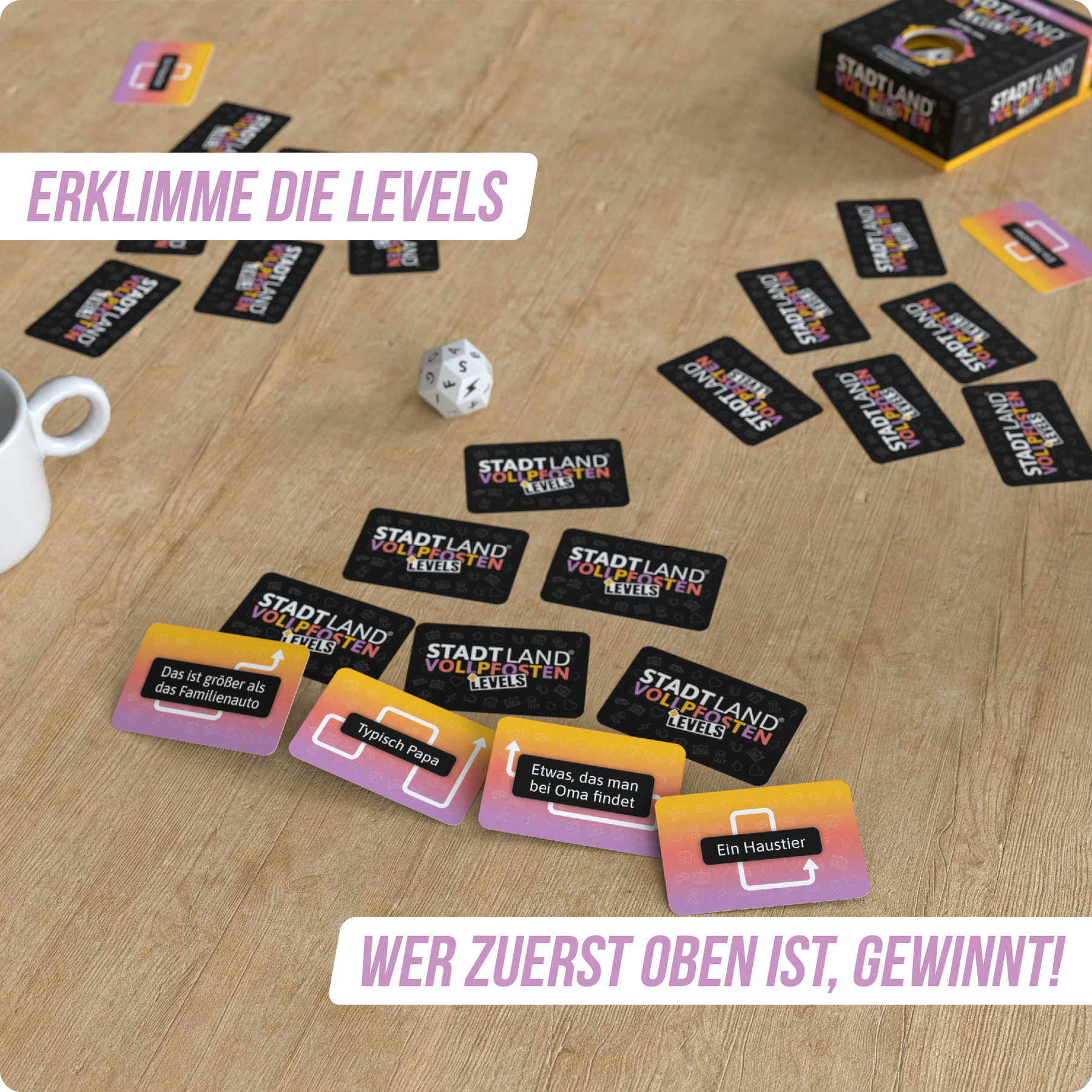 Stadt Land Vollpfosten® Levels | Family Edition