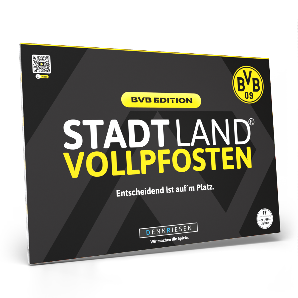 Stadt Land Vollpfosten® Spielblock | BVB Edition
