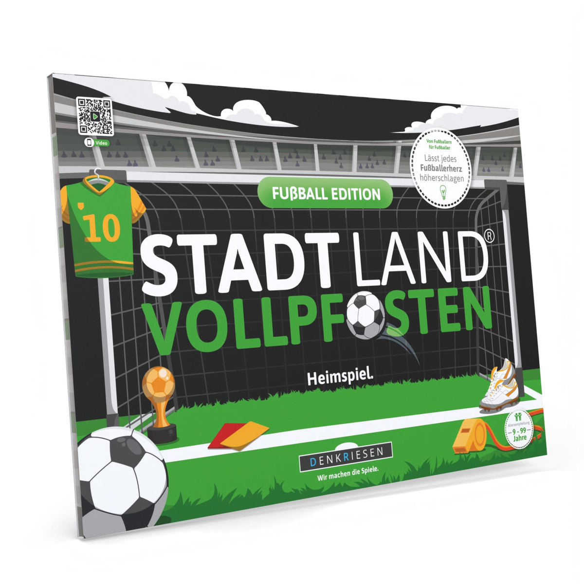 Stadt Land Vollpfosten® Spielblock | Fußball Edition
