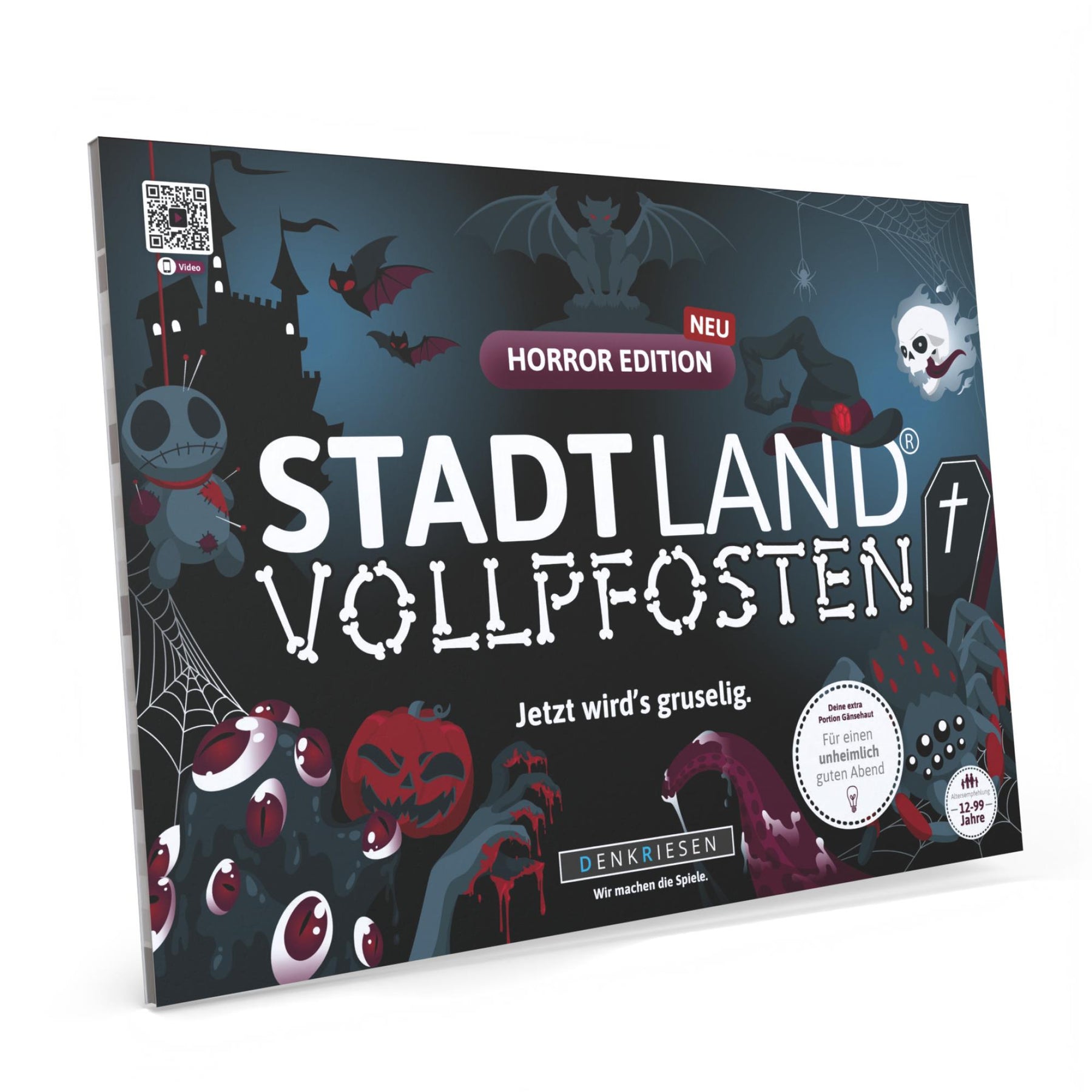 Stadt Land Vollpfosten® Spielblock | Horror Edition