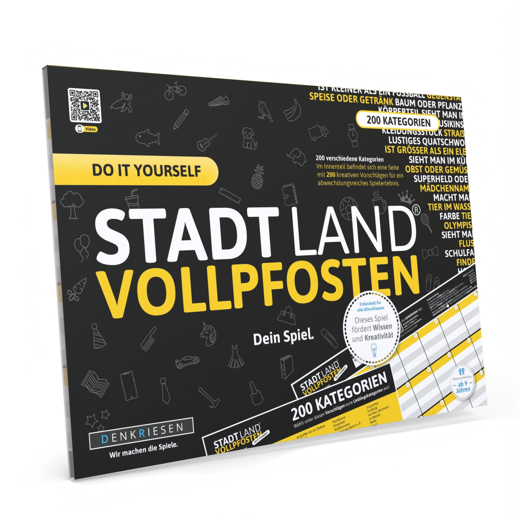 Stadt Land Vollpfosten® Spielblock | Do It Yourself Edition