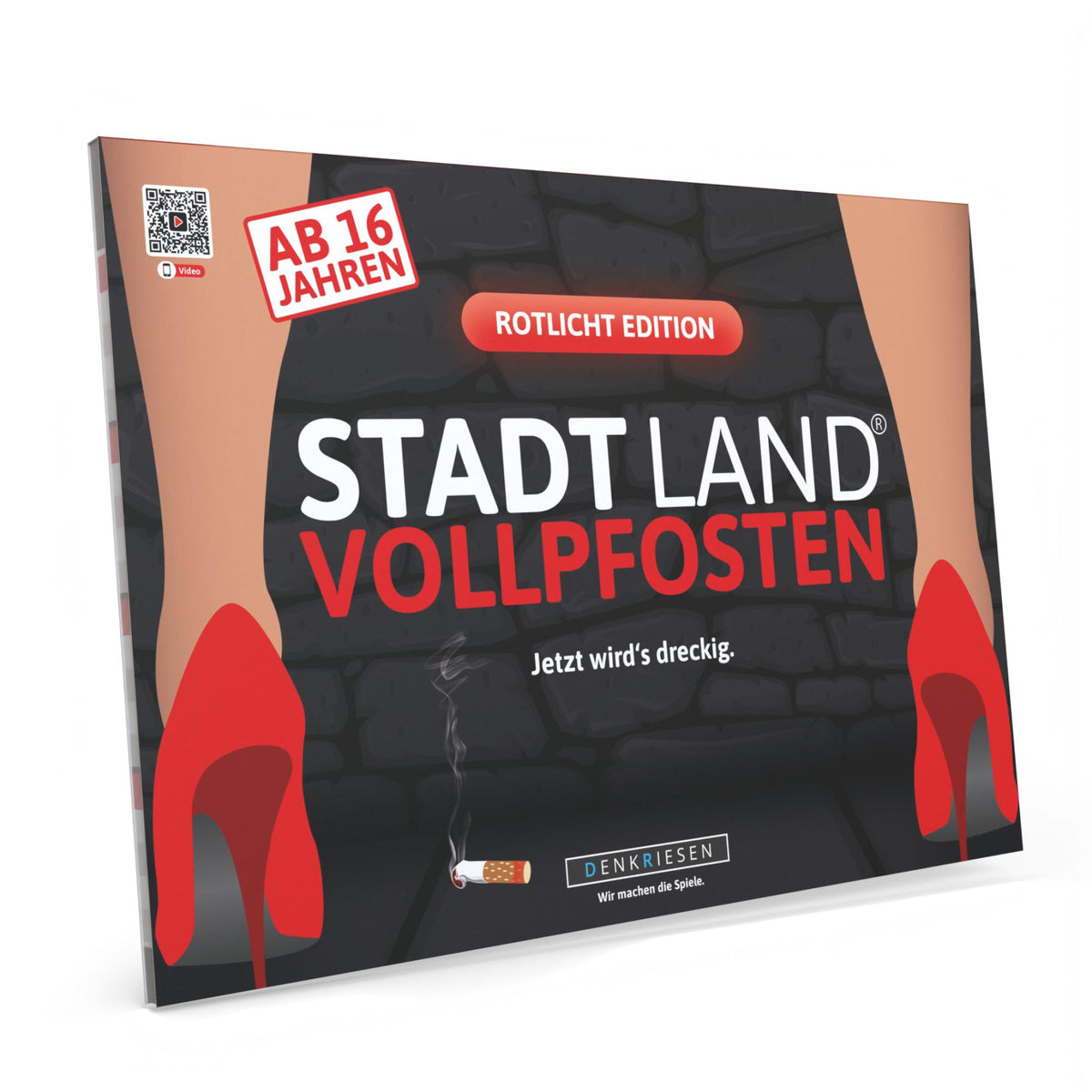 Stadt Land Vollpfosten® Spielblock | Rotlicht Edition
