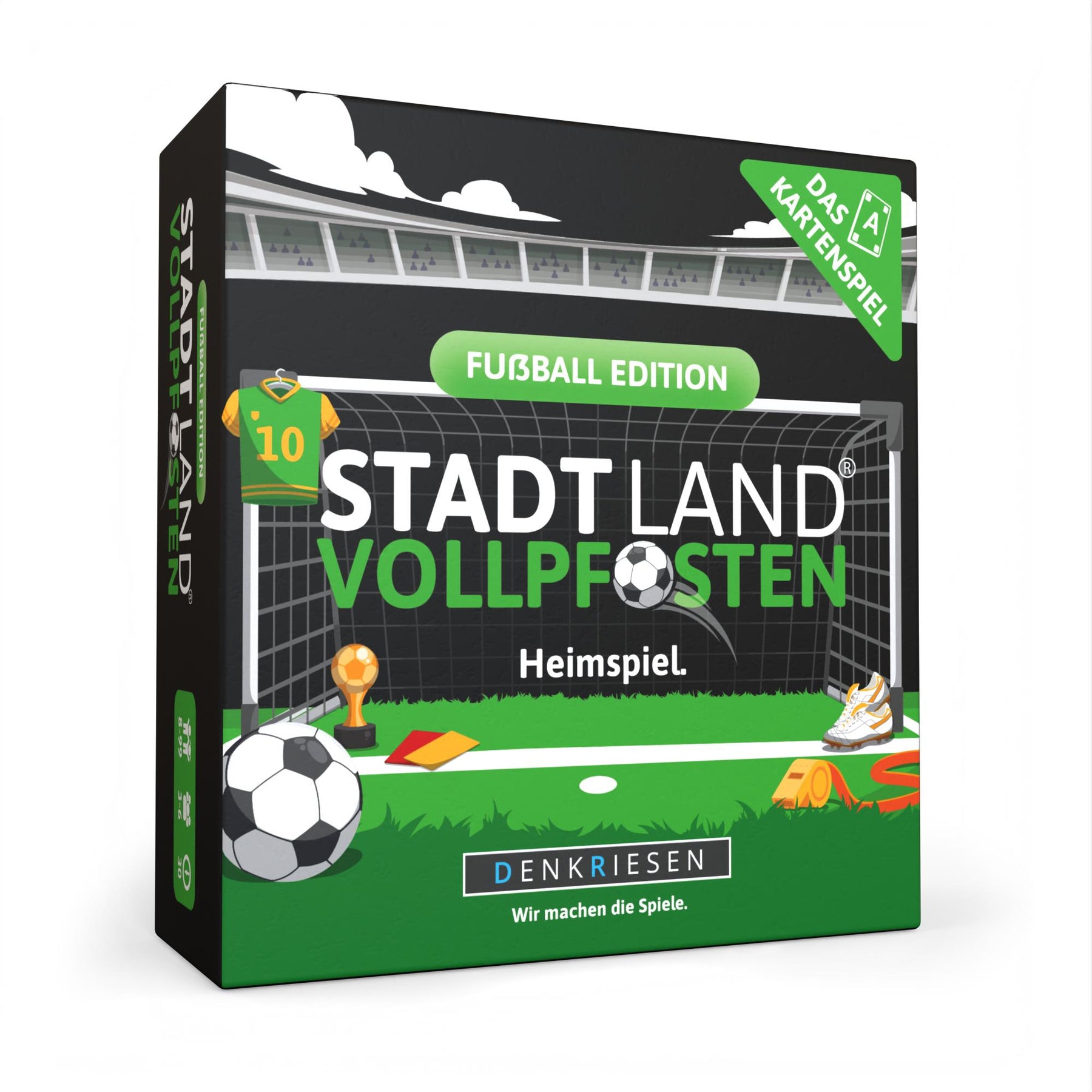 Stadt Land Vollpfosten® Kartenspiel | Fußball Edition
