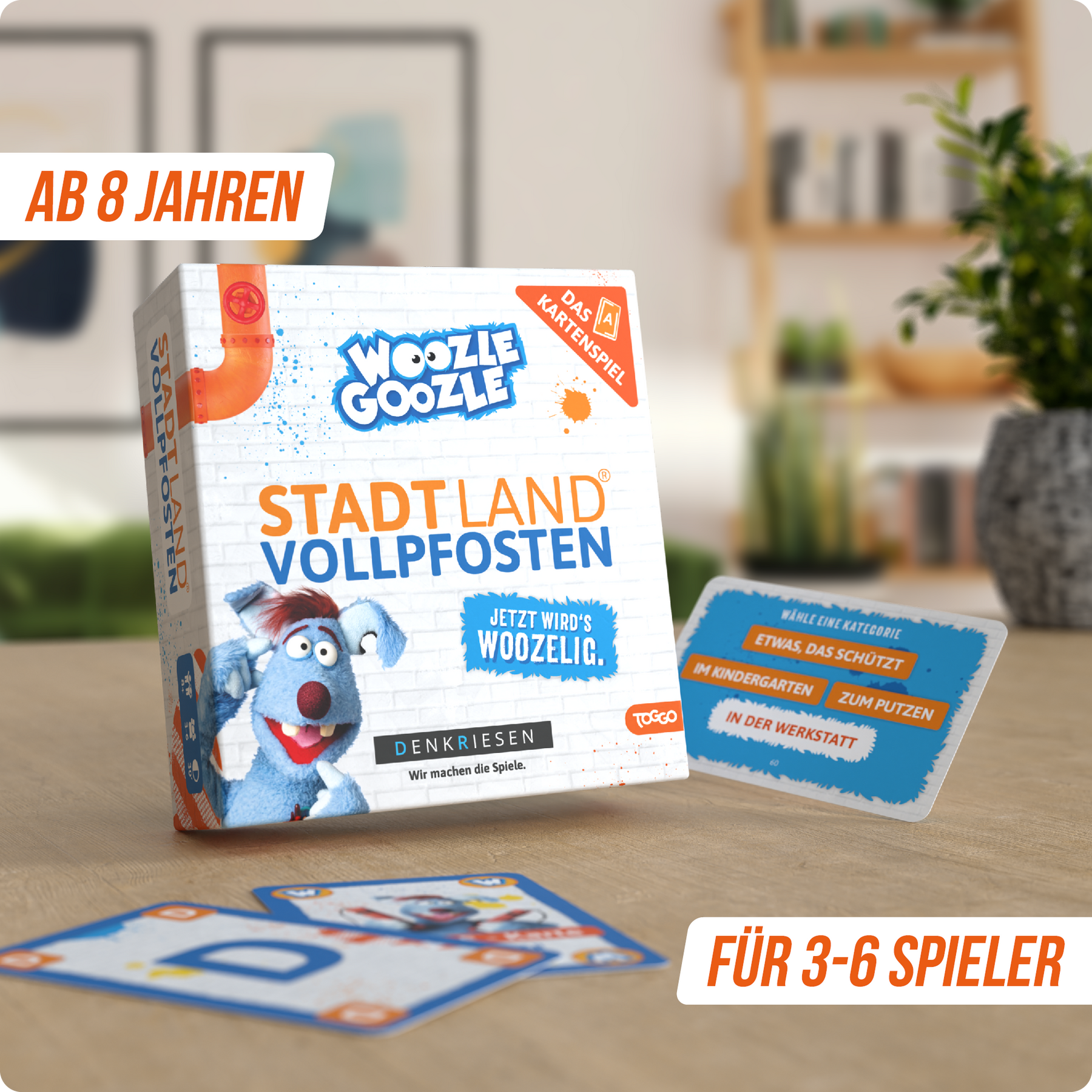 Stadt Land Vollpfosten® Kartenspiel | Woozle Goozle Edition