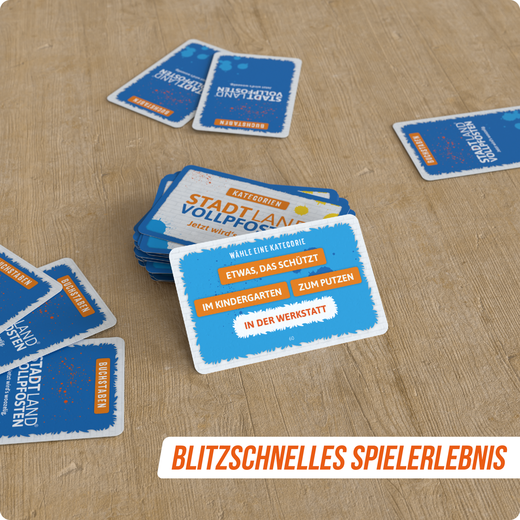 Stadt Land Vollpfosten® Kartenspiel | Woozle Goozle Edition