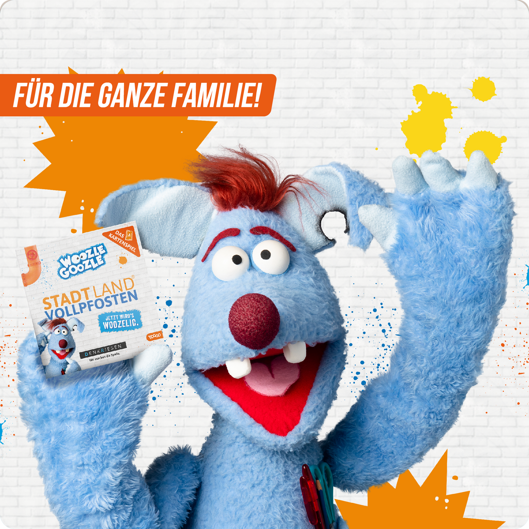 Stadt Land Vollpfosten® Kartenspiel | Woozle Goozle Edition